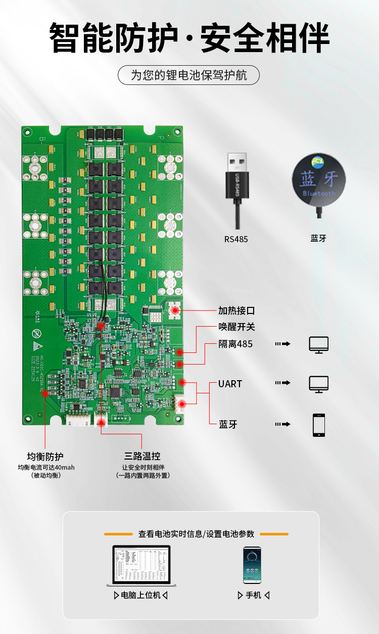 HS-C031 4串250A大电流电池保护板(图1)